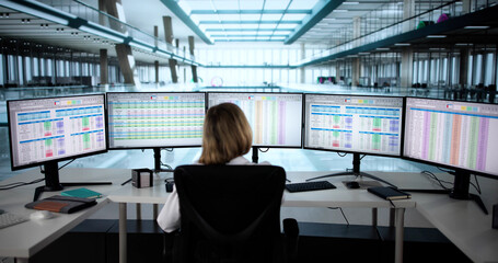 Aufkleber - Stressed Doctor Analyzing Patient Data On Computer