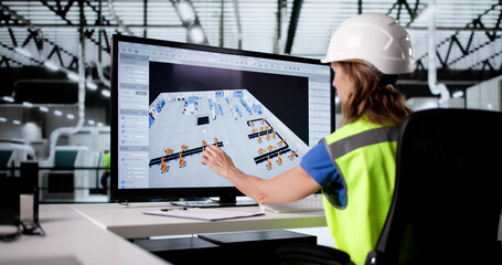 Poster - Expert Engineer Creating Advanced Equipment Designs
