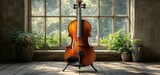 Serene Violin by the Window: A Musical Still Life