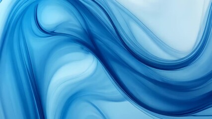 Poster - Dynamic Abstract Background with Flowing Blue Waves and Fluid Motion Artistic Design with Subtle Textures and Rhythmic Patterns