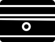 © Rizwat - Simple graphic outline of a pencil sharpener showing the opening and blade, black color, isolated symbol, school equipment, tool. on a transparent background, isolated on transparent background