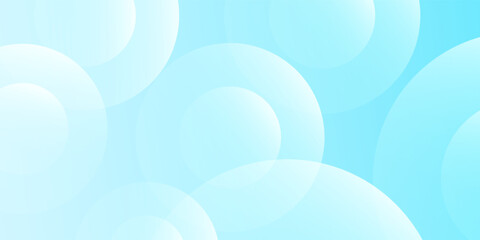 Wall Mural - minimalist banner background, pastel colorful, light blue gradations. circle effect style geometric,