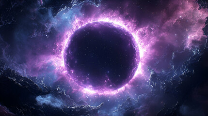 Wall Mural - A vibrant cosmic entity surrounded by swirling nebulae.