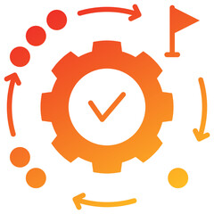 Poster - Phases Glyph Gradient Icon