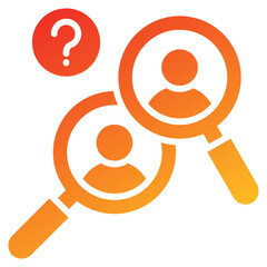 Poster - Find Glyph Gradient Icon