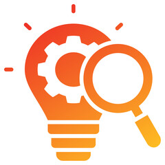Poster - Research And Development Glyph Gradient Icon
