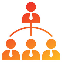 Poster - Relation Glyph Gradient Icon