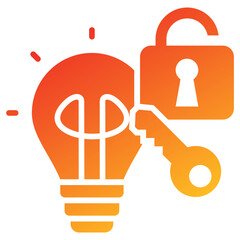 Poster - Problem Solving Glyph Gradient Icon