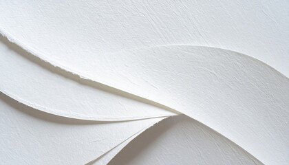 Poster - Abstract white textures studio space photography minimalist environment close-up view contemporary design concept