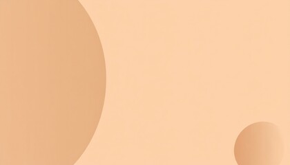 Poster - Abstract circular patterns digital art warm color palette minimalist design close-up view modern aesthetic