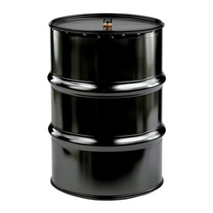 Poster - Elegant black barrel with a flickering candle inside, creating a warm and inviting atmosphere in a dimly lit room isolated on transparent background..