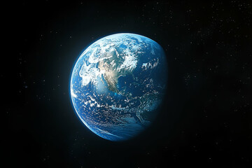 Wall Mural - A view of earth from outer space.
