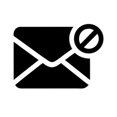 Poster - Email unsubscribe icon, for digital marketing, websites and apps