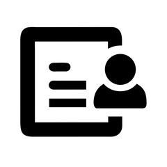 Aufkleber - Profile icon, simple design, for website or app