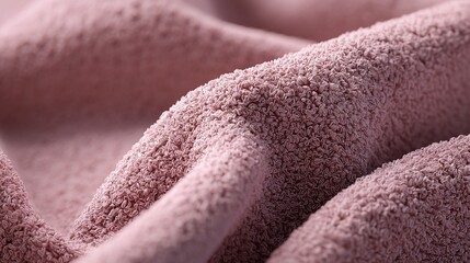 Poster - Elegant Mauve Boucle Fabric Texture in Soft Tones for Design Projects