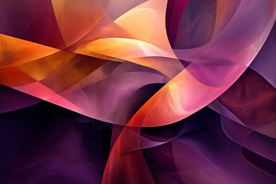Dynamic abstract design with flowing shapes and vibrant colors.