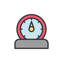 Poster - Abstract Illustration of Measurement Gauge for Industrial Applications