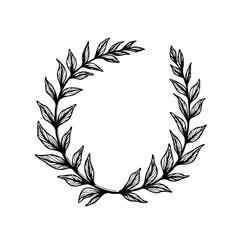 Elegant botanical wreath illustration conveying a sense of natural harmony