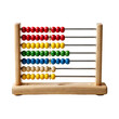 © PixelNexusArt - Children's toys concept. Abacus with colorful beads for counting and calculations.