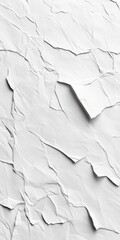 Poster - White Textured Surface with Cracks and Crevices