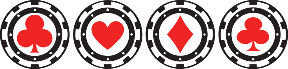 Poster - Clean Realistic Poker Chip Collection