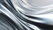 © CLOVER BACKGROUND - Flowing Metallic Silver Texture in Abstract Liquid Design