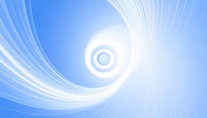 Poster - Dynamic swirling light patterns abstract art digital composition bright blue background aerial view modern design concepts for creative projects