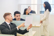 © Prapol Srinakara - multiracial company employee working in office workers,talking,discussion,consultation,concept business people,occupation,jobs