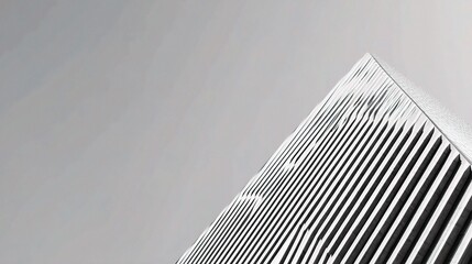 Poster - Modern Abstract Monochrome Lines of Architectural Design in Detail