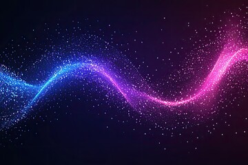 Poster - abstract swirling particles of vibrant color