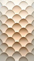 Wall Mural - beige and cream paper cut texture background