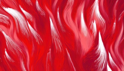 Poster - abstract fiery brushstroke texture in red and white for modern web design, print background, or bold branding element

