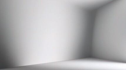 Poster - Simple White Gradient Background with Soft Transitioning Shadows