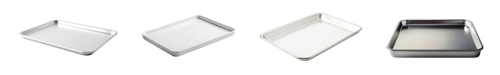 Poster - Set of different rectangular containers in various sizes. The containers appear to be made of either plastic or metal.