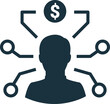 © Anton Shaparenko - Crowdfunding, person receiving money from multiple sources