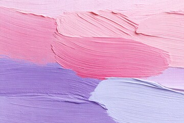 Poster - Pink and purple brushstrokes creating abstract painting background