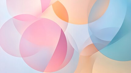 Poster - Abstract Colorful Circles with Soft Gradient Background Effect