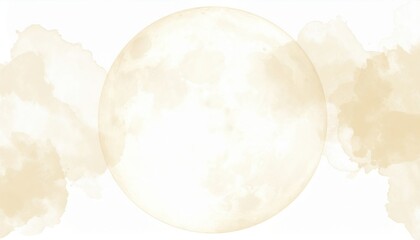 Poster - Ethereal moonrise tranquil sky digital art serene atmosphere wide-angle view celestial concept