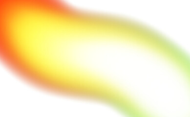 Wall Mural - abstract glowing color gradients shape effect on transparent background. vibrant multicolored blurre