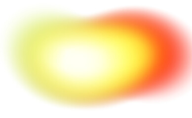 Wall Mural - abstract glowing color gradients shape effect on transparent background. vibrant multicolored blurre