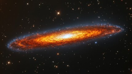 Wall Mural - Spiral galaxy in outer space