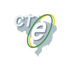 Poster - Ct and e logos over a map with green and yellow ovals creating a dynamic visual representation