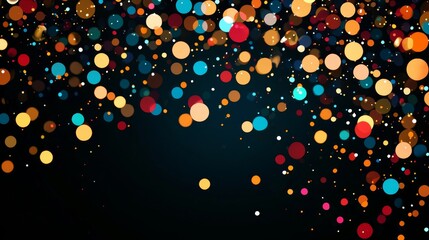 Wall Mural - A festive carnival-themed confetti backdrop for joyful events.
