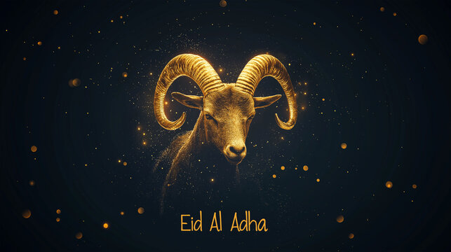 Eid Al-Adha Mubarak post design. Eid celebration design.