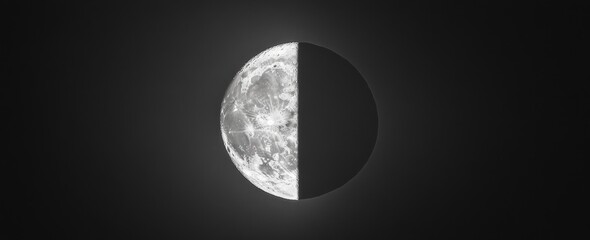 Wall Mural - Half Moon In Space