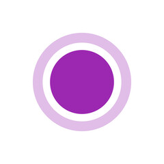 Poster - a purple circle is centered within a white ring bordered by a light purple ring on a white backgroun