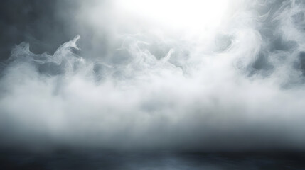 Poster - Silver Color Fog Background
