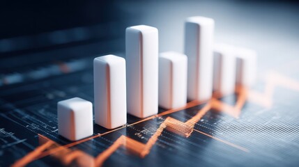 Poster - Computer displaying a graph with data visualization representing scalper liquidity sweep and quick trading strategies