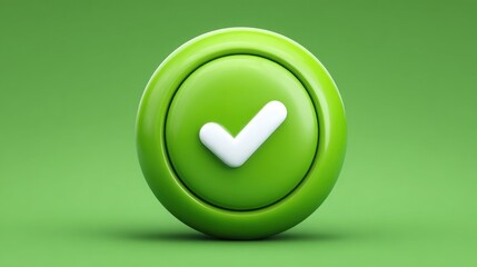Poster - Green check mark icon representing signal-first marketing concept with emphasis on data-prioritized outcomes