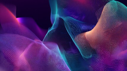 Wall Mural - vector-style image of futurist background abstract technology